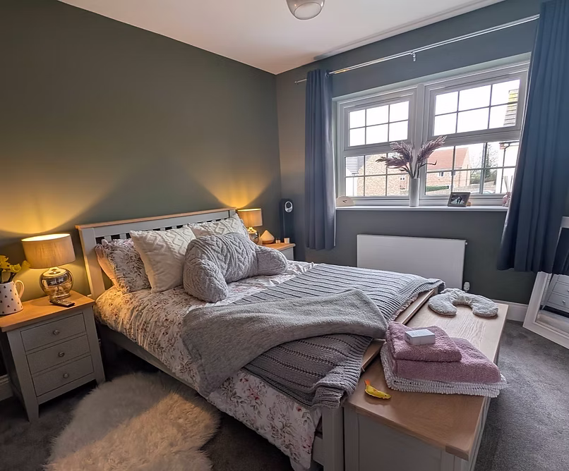 A tidy, comfortable bedroom after specialist cleaning support